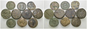 Weight 192.51 gr, 10 pieces Bronze Mix Group coins. Sold as seen.
