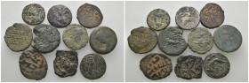Weight 34.32 gr, 10 pieces Bronze Mix Group coins. Sold as seen.