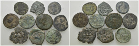 Weight 33.53 gr, 10 pieces Bronze Mix Group coins. Sold as seen.