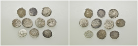 Weight 7.18 gr, 10 pieces Silver Mix Group coins. Sold as seen.