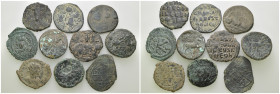 Weight 65.21 gr, 10 pieces Bronze Mix Group coins. Sold as seen.