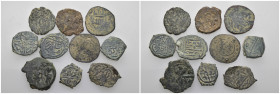 Weight 23.52 gr, 10 pieces Bronze Mix Group coins. Sold as seen.