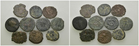 Weight 25.32 gr, 10 pieces Bronze Mix Group coins. Sold as seen.