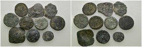 Weight 30.20 gr, 10 pieces Bronze Mix Group coins. Sold as seen.