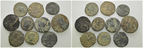 Weight 41.38 gr, 10 pieces Bronze Mix Group coins. Sold as seen.