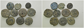 Weight 23.41 gr, 10 pieces Bronze Mix Group coins. Sold as seen.