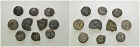 Weight 17.18 gr, 10 pieces Bronze Mix Group coins. Sold as seen.