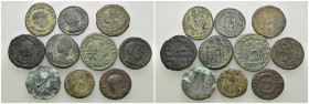 Weight 31.66 gr, 10 pieces Bronze Mix Group coins. Sold as seen.