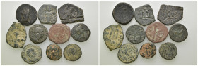 Weight 44.60 gr, 10 pieces Bronze Mix Group coins. Sold as seen.