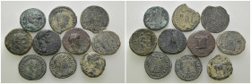 Weight 32.74 gr, 10 pieces Bronze Mix Group coins. Sold as seen.