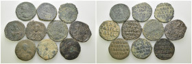 Weight 90.58 gr, 10 pieces Bronze Mix Group coins. Sold as seen.