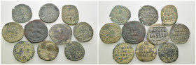 Weight 73.32 gr, 10 pieces Bronze Mix Group coins. Sold as seen.
