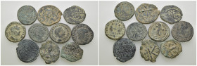 Weight 31.37 gr, 10 pieces Bronze Mix Group coins. Sold as seen.