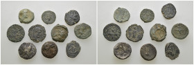 Weight 20.79 gr, 10 pieces Bronze Mix Group coins. Sold as seen.