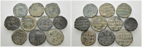 Weight 62.73 gr, 10 pieces Bronze Mix Group coins. Sold as seen.
