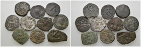 Weight 36.24 gr, 10 pieces Bronze Mix Group coins. Sold as seen.
