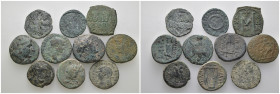 Weight 43.17 gr, 10 pieces Bronze Mix Group coins. Sold as seen.