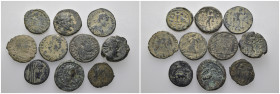 Weight 26.69 gr, 10 pieces Bronze Mix Group coins. Sold as seen.