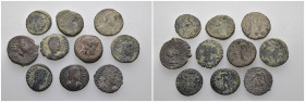 Weight 22.59 gr, 10 pieces Bronze Mix Group coins. Sold as seen.