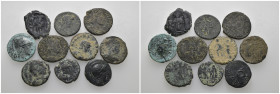 Weight 25.73 gr, 10 pieces Bronze Mix Group coins. Sold as seen.