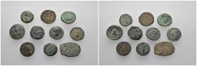 Weight 16.24 gr, 10 pieces Bronze Mix Group coins. Sold as seen.