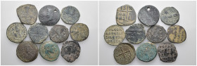 Weight 63.92 gr, 10 pieces Bronze Mix Group coins. Sold as seen.