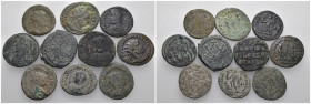Weight 34.08 gr, 10 pieces Bronze Mix Group coins. Sold as seen.