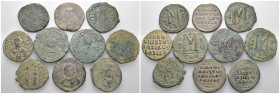 Weight 165.52 gr, 10 pieces Bronze Mix Group coins. Sold as seen.