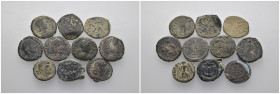 Weight 19.51 gr, 10 pieces Bronze Mix Group coins. Sold as seen.