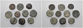 Weight 19.05 gr, 10 pieces Bronze Mix Group coins. Sold as seen.