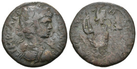 Weight 5.39 gr - Diameter 22 mm Roman Provincial Bronze Coin