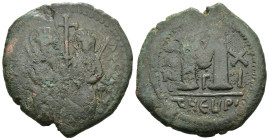 Weight 15.64 gr - Diameter 31 mm Byzantine Bronze Coin