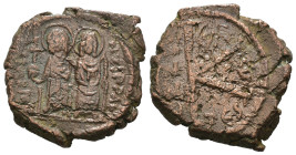 Weight 5.34 gr - Diameter 21 mm Byzantine Bronze Coin