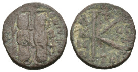 Weight 4.17 gr - Diameter 18 mm Byzantine Bronze Coin