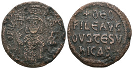Weight 7.57 gr - Diameter 27 mm Byzantine Bronze Coin