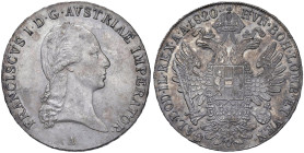 AUSTRIA Francesco I d'Asburgo Lorena (1806-1835) Tallero 1820 A - KM 2162 AG (g 27,98) 
SPL