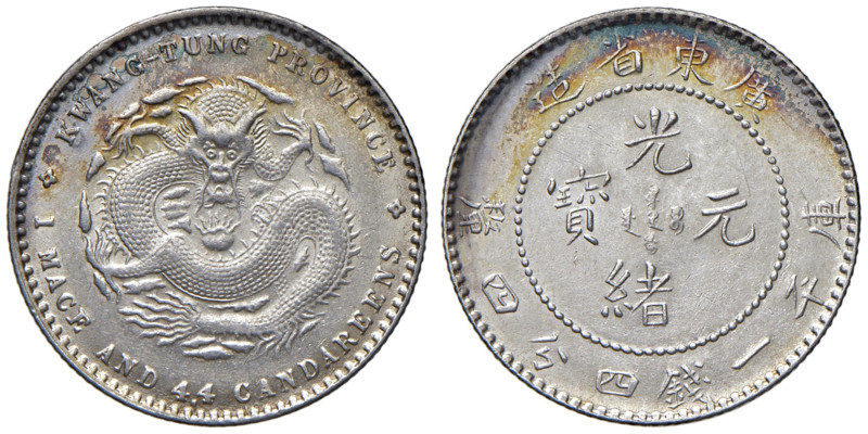 CINA Provincia Kwangtung Kuang-hsü (1875-1908) 20 Centes - KM Y201 AG (g 5,43)
...
