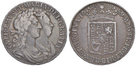GRAN BRETAGNA Guglielmo e Maria (1688-1694) Mezza corona 1689 - AG (g 14,77)
qBB