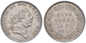 GRAN BRETAGNA Giorgio III (1760-1820) Token 1 Scellino e 6 Penny 1813 - KM Tn3 AG (g 7,29) 
SPL