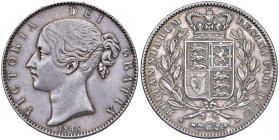 GRAN BRETAGNA Vittoria (1837-1901) Corona 1845 An. VIII - KM 741 AG (g 28,33) 
qSPL