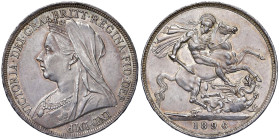 GRAN BRETAGNA Vittoria (1837-1901) Corona 1896 An. LX - KM 783 AG (g 28,33) 
M.di SPL