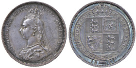 GRAN BRETAGNA Vittoria (1837-1901) Scellino 1887 - KM 761 AG (g 5,64)
qFDC/FDC