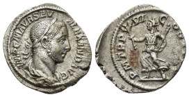 Severus Alexander AD 222-235. AR Denarius (2.5 Gr. 18mm.) Rome
Laureate, and draped bust right 
Rev. Pax standing left, holding branch, and sceptre.