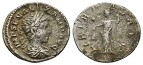 Severus Alexander AD 222-235. AR Denarius (2.57 Gr. 19mm.) Rome
Laureate head right 
Rev. Libertas standing left, holding pileus and scepter.