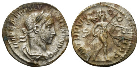 Severus Alexander AD 222-235. AR Denarius (2.5 Gr. 19mm.) Rome 
Laureate, draped bust right 
Rev. Mars walking right carrying spear and trophy.