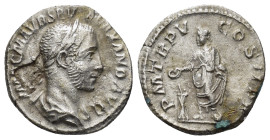 Severus Alexander, 222-235. Denarius (Silver, 17mm, 2.47 g), Rome, 226. IMP C M AVR SEV ALEXAND AVG Laureate, draped, and cuirassed bust of Severus Al...