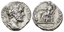 Septimius Severus (AD 193-211). AR denarius (17mm, 3.7 g). Emesa, AD 194-195(?). IMP CAE L SEP SEV PERT AVG COS II, laureate head of Septimius Severus...