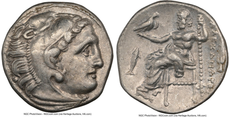 MACEDONIAN KINGDOM. Alexander III the Great (336-323 BC). AR drachm (16mm, 11h)....