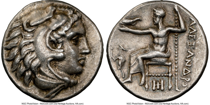 MACEDONIAN KINGDOM. Alexander III the Great (336-323 BC). AR drachm (17mm, 1h). ...