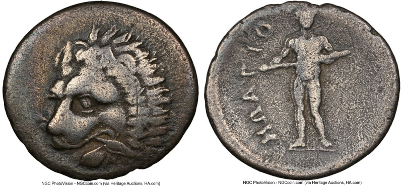 THESSALY. Oetaei. Ca. mid-4th century BC. AR hemidrachm (16mm, 2.44 gm, 6h). NGC...